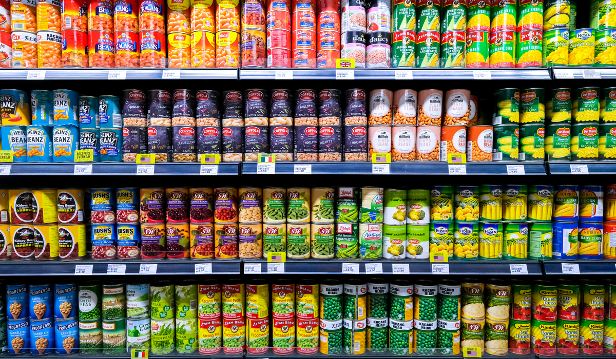 Retail shelf before product detection